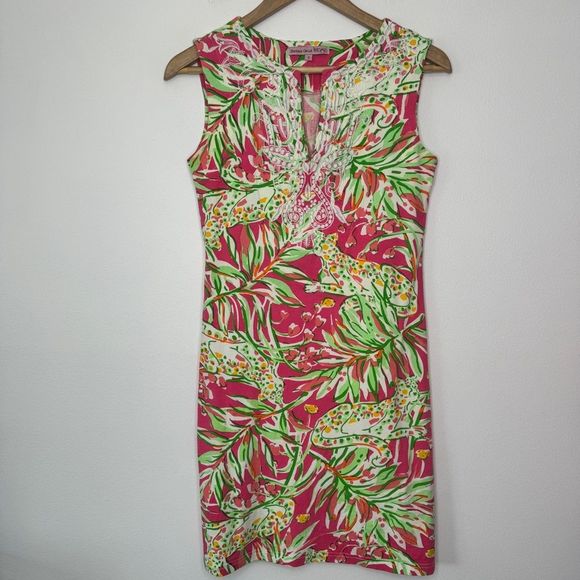 Barbara Gerwit Vintage Artisan Knit Embroidered Sleeveless Dress Size S - Picture 2 of 11